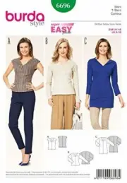 Burda Sewing Pattern 6696 Misses Tops & Tunic Size 8-20 Euro 34-46