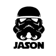 Storm Trooper Decal for Yeti, Tumbler, water bottle. Personalized with Name