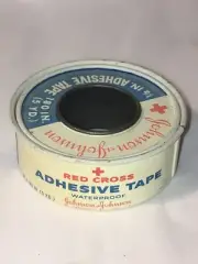 VTG Band-Aid RED Cross MEDICAL Tape BANDAGE Tin Johnson & Johnson New Brunswick