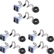 6PCS Current Voltage Hertz Meters, Digital 3In1 22mm Voltmeter Ammeter Hz Meter AC 60-500V Current Frequency Indicator