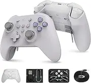GuliKit KK3 MAX Controller (No Drift) for Switch/PC/Android/MacOS/IOS with 4 Back Buttons, Hall Joysticks and Triggers, Maglev/Rotor/HD Vibration,1000Hz Polling Rate, Grey.