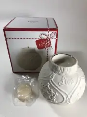 Lenox Ornamental Glow Snowflake Votive Scrollwork Candle With Tea Light New