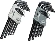 Amazon Basics Hex Key Allen Wrench Set with Ball End - Set of 26