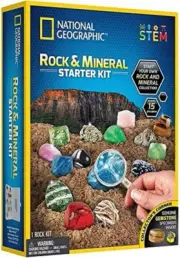 National Geographic Rock Mineral Gemstone Starter Kit 15 Specimens NIB