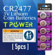 5x Tpower CR2477 3V Cell coin lithium button battery DL2477 ECR2477 wholesale