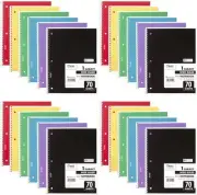 Mead Spiral Notebook, 1-Subject, Wide Ruled, 70 Sheets, Assorted Colors