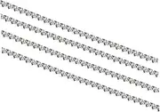 WEKAMOS Yards Crystal Rhinestone Close Chain Trim for DIY Jewelry Fashion Accessories and Craft Decoration Durable Rhinestones with Claws Silver Color