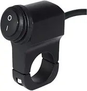Motorcycle Parts Waterproof 12V 7/8" 22mm Motorcycle Handlebar Mount Control Switches Brake Fog Hazard ON Off Switch Black