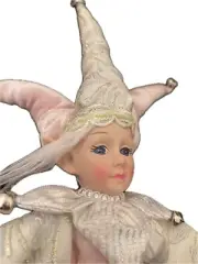1PC - 14” Christmas Handmade Holiday Posable Elves And Jester Figurines / Dolls