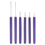 6Pcs Quilling Paper Pen, Plastic Quilling Needle Pen Quilling Supplies Purple