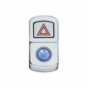 UP Rocker Switch Actuator Cover Hazard Light for Peterbilt 06+ Blue Jewel #45123