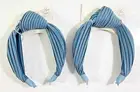 Hive and Co. Headbands Silky Sky Blue Texture Knotted Twist Ribbed