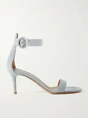[Gianvito Rossi] Gianvito Rossi - Portofino 70 Suede Sandals - Sky blue - IT40 IT 40 Blue