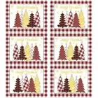 Winter Christmas Placemats Set of 6 Merry Christmas Christmas Red Gold Trees