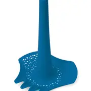 Quut Triplet 24.5cm Beach/Sand Toys Shovel/Sieve/Rake/Funnel for Kids Deep Blue