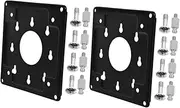 2Pcs Cold Rolled Monitor Mount Wall Bracket for Computer Screen Easy Installation Durable Support for Home Office