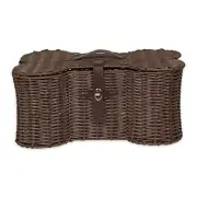 Bone Dry Pet Storage Collection Toy Basket Small 17.5x11x7.5" Brown Plastic W...