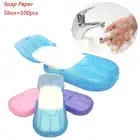 Scented Bath Portable Slice Sheets Foaming Soap Flakes Washing Hand Paper