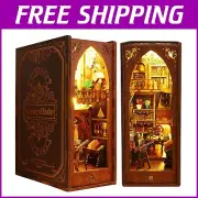 Charming DIY 3D Book Nook Kit with Light and Music - Perfect for Craft Lovers