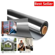 One-Way Privacy Window Film - Daytime Mirror Reflective UV Blocking 23.6"x13.1'