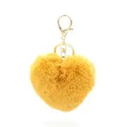 Love Plush Keychain Couple Car Key Ring Girl Decoration Accessories Student Bag Pendant