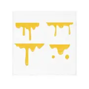 Modern Yellow Drip Face Towel, Fun Bathroom Decor, Unique Gift for Friends