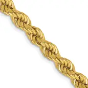 14k Yellow Gold 30 inch 5mm Regular Rope with Lobster Clasp Chain