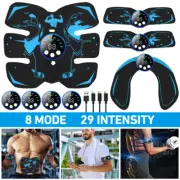 Smart Wireless EMS Muscle Stimulator ABS Arm Hip Abdominal Trainer Toning Belts