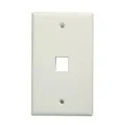 Dynamix FP-110 SINGLE UTP KEYSTONE JACK TYPE110 Single Port Face Plate for 110/Keystone Jacks. [FP-110 SINGLE]