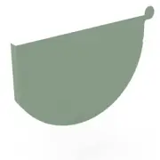 VIC NEW Stratco Smoothline Gutter Stop End Mist Green