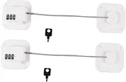 COMNESTBI 2Pcs Password Refrigerator Lock Multi Functional Door Safety Lock Durable Easy to Use for Cabinets Home Office Security