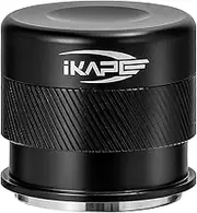 IKAPE Coffee Products, 51MM Espresso Tamper, Premium Barista Coffee Calibrated Tamper with Spring Loaded, 100% Stainless Steel Tamper Compatible with All 51MM Bottomless Portafilter (Black) TAM-V4