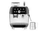 Smeg 50's Style Espresso Manual Coffee Machine with Grinder (Black)