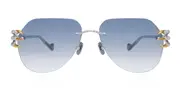 Anna-Karin Karlsson THE CLAW & THE NEST - PILOT White Gold Women’s Sunglasses Silver Size Standard