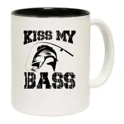 Kiss My Bass Fishing Angling Fish Mug Cup