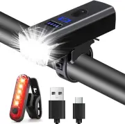 Luces de bicicleta, luces de bicicleta recargables por USB Chasinglee