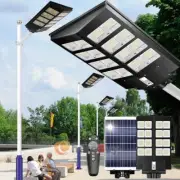 LED Solar Street Light PIR Motion Sensor Security Outdoor Yard Flood Down Lamp