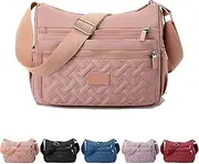 [Generic] Appreciarel Crossbody Bag, Classic Luxury Crossbody Bag, Nylon Printed Shoulder Messenger, Adjustable Shoulder Strap Large Capacity Multi-Compartment