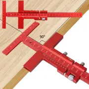 Woodworking Scriber Gauge Aluminum Alloy Sliding Marking Gauge T-Square Scribing Measuring Marking Framing Ruler Tool fo