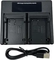 USB Dual Battery Charger for D-Li109 Battery, Camera of D-BC109 Charger, K-R KR, K-30 K30, K-50 K50, K-70 K70, K-500 K500, K-S1 KS1, K-S2 KS2, KP, KF DSLR