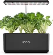 iDOO Hydroponics Growing System 7Pods Mini Herb Garden Pump LED Germination Kit
