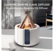 Campfire Flame Aroma Diffuser & Ultrasonic Humidifier with LED Lamp