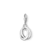 Thomas Sabo CC1252 Charm Club Sterling Silver Friendship Rings CZ Charm RRP $115