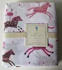 Pottery Barn Kids Lucy Pink Ballerina Horse Pony Twin Sheet Set NWT White Pink B