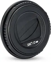 JJC Magnetic Lens Cap for Sony ZV-1F, Rotate to Open/Close, Compatible with φ40.5mm Filters, Black Plastic