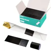 Napkin Bands Black 2000 PCS Adhesive Silverware Wraps for Restaurants Use