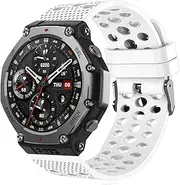 Lamshaw Compatible with Amazfit Bip 6 bands, Quick Release 22mm, 20mm Silicone Replacement Wristbands Sport Strap Compatible with Amazfit Smart Watch