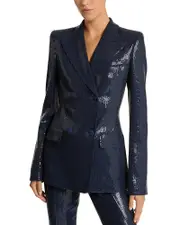 Michael Kors Collection Sequin Double Breasted Blazer