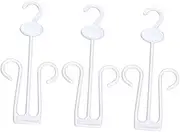 CRILSTYLEO 15PCS Lengthen Plastic Shoe Display Hooks Thickening Drying Rack for Slippers Shoes Space Saving Hanger for Home Supermarket Mall White