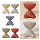 Small Round Side End Table Cute Bedside Cabinet for Living Room Bedroom Dorm